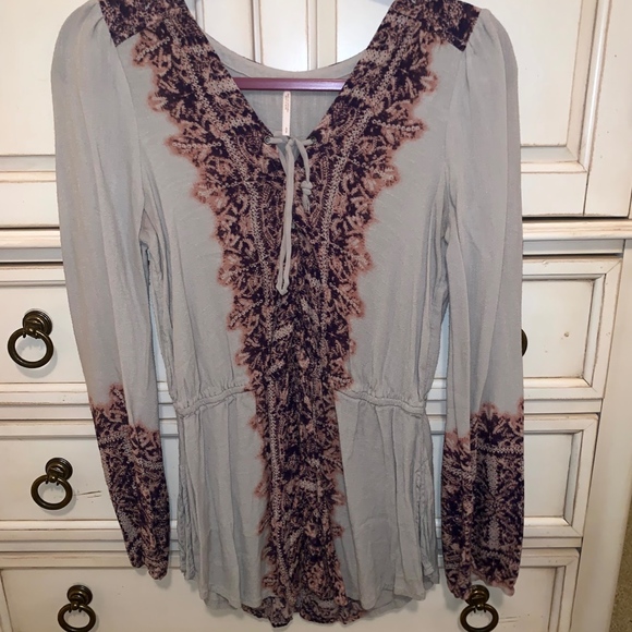 Free People Wildest Moments Tunic in Tea Combo - Picture 4 of 7